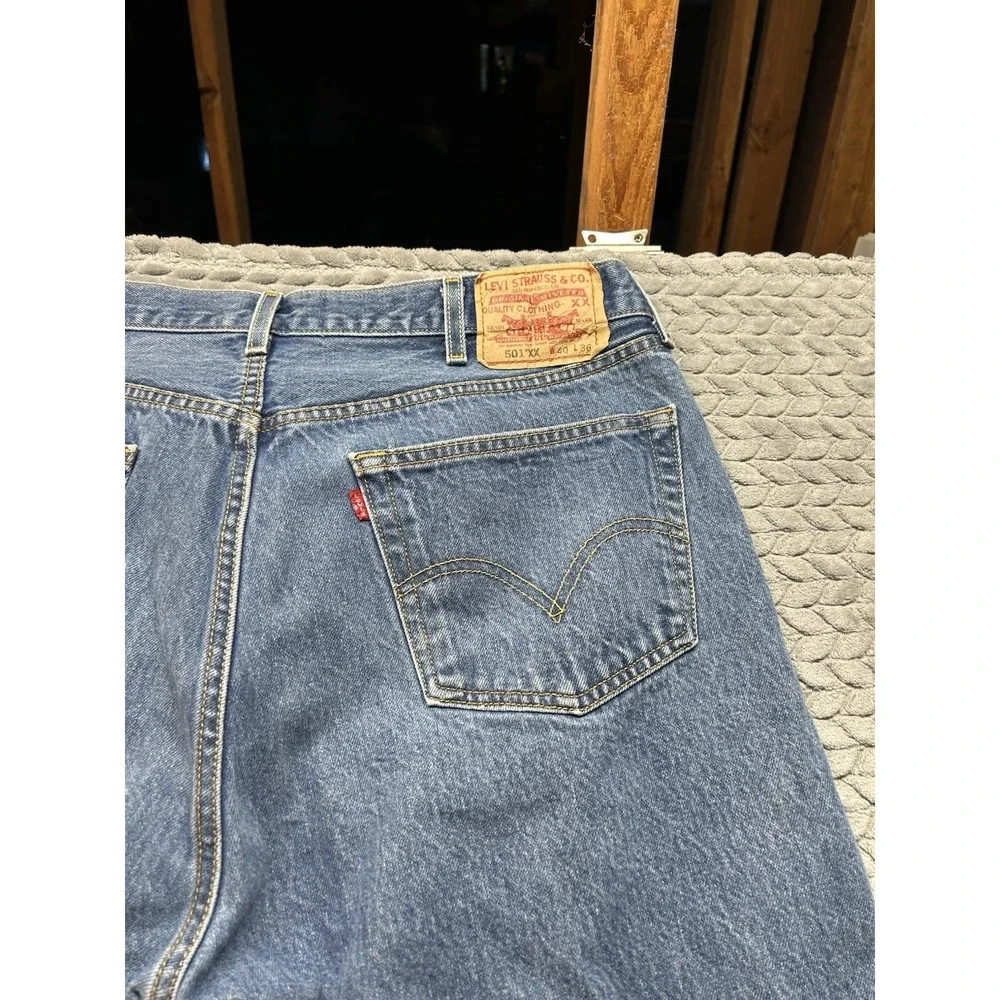 Levi's 501 XX Original Fit Jeans Men's 40x36 Button Fly Straight Leg Y2K USA